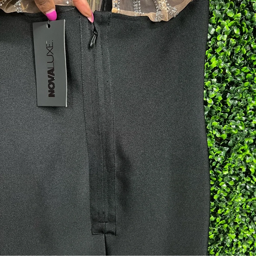 FASHION NOVA | Lina Embellished Bandage Mini Dress - Picture 13 of 15